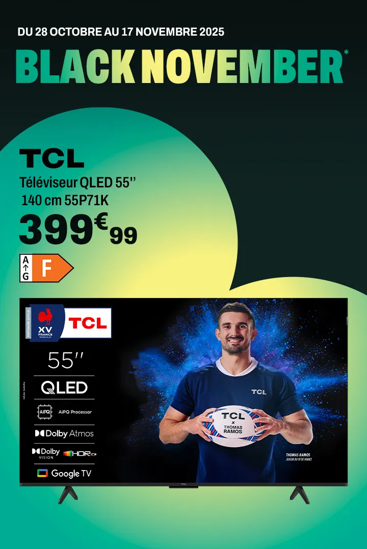 TCL Téléviseur QLED 55'' 140 cm 55P71K