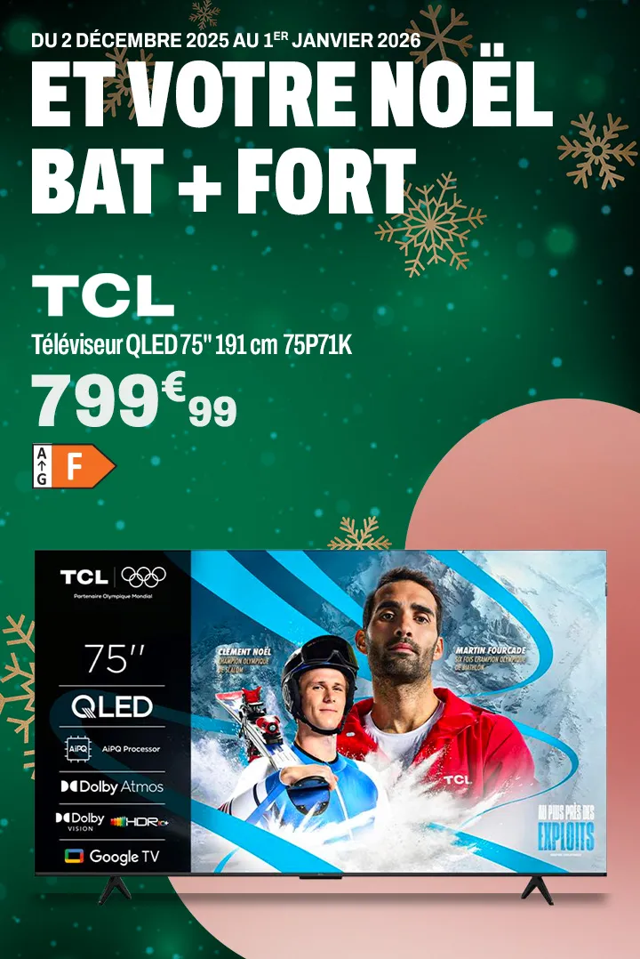 TCL Téléviseur QLED 75'' 191 cm 75P71K