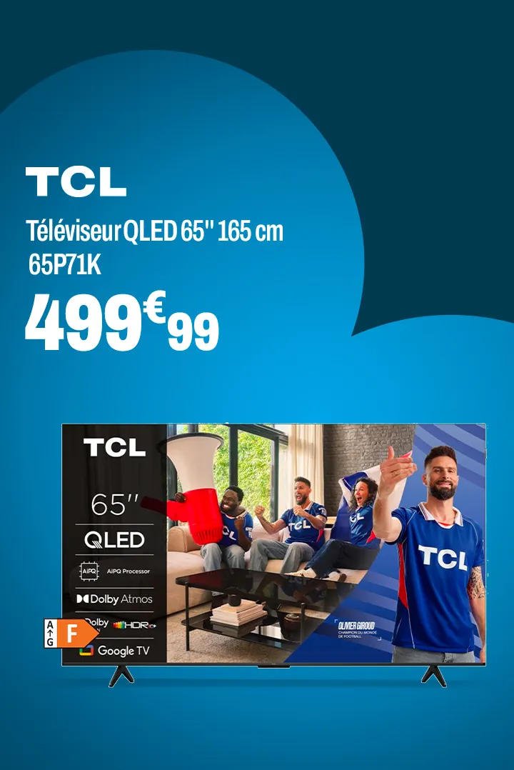 TCL Téléviseur QLED 65'' 165 cm 65P71K
