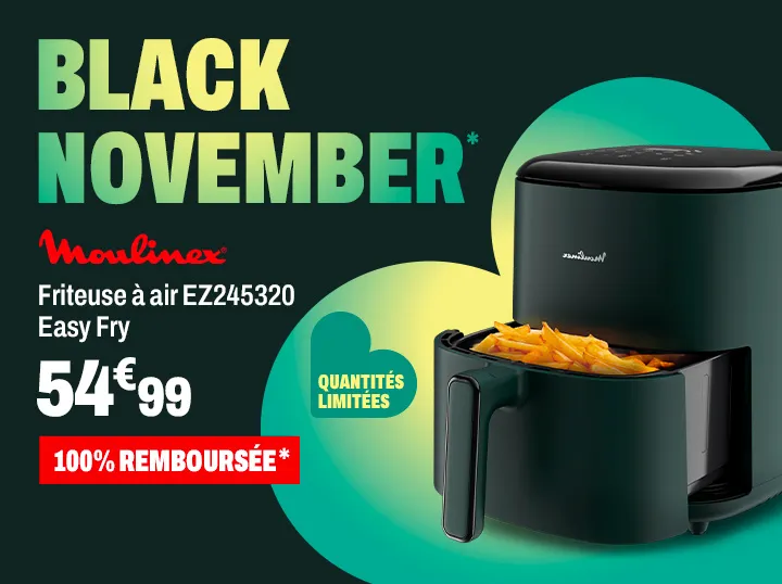 Moulinex Airfryer 100% remboursés