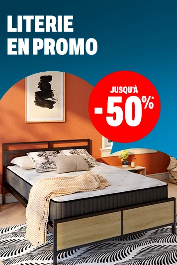 Literie en Promo jusqu'à -50%*
